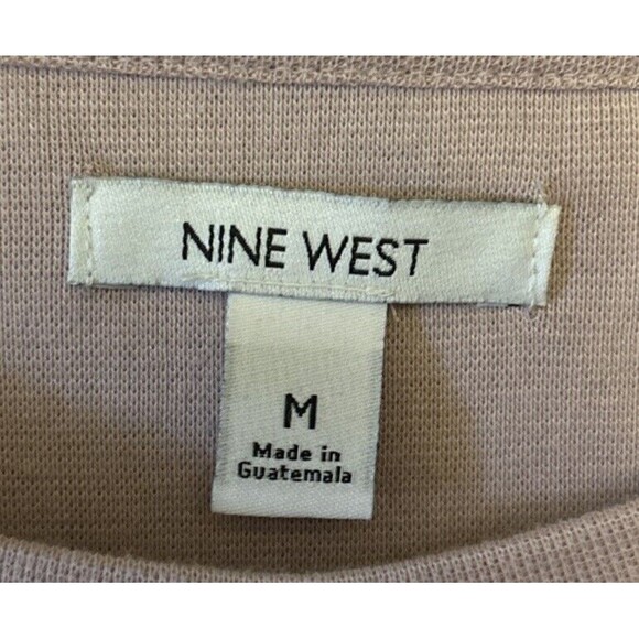 Nine West Twist Front Long Sleeve Lavender Color  Blouse Size Medium - Picture 3 of 5